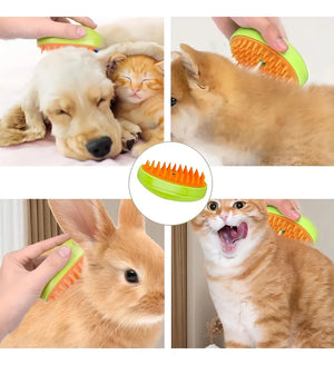Cepillo De Vapor Peine Para Perros y Gatos 🐶 😺 🧽🧼