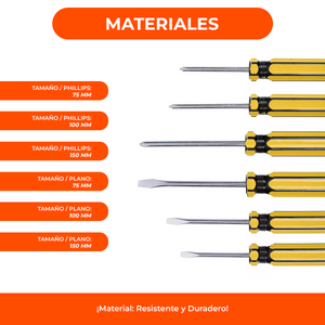 Set x6 destornilladores🪛