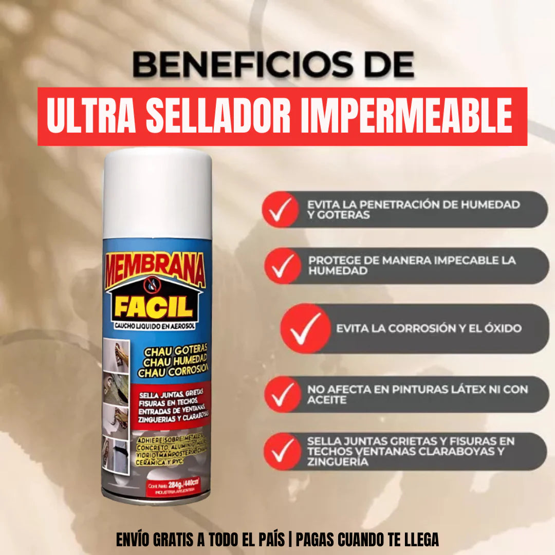 Aerosol Líquido Sellador Impermeabilizante